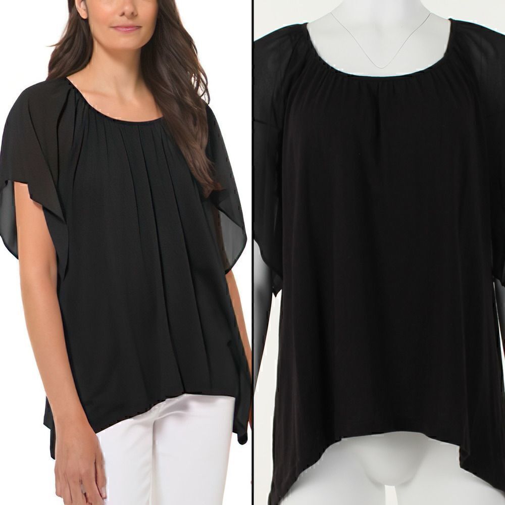 Michael Michael Kors Petite Scoop-Neckline Top